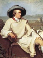 Goethe berühmt drapiert...